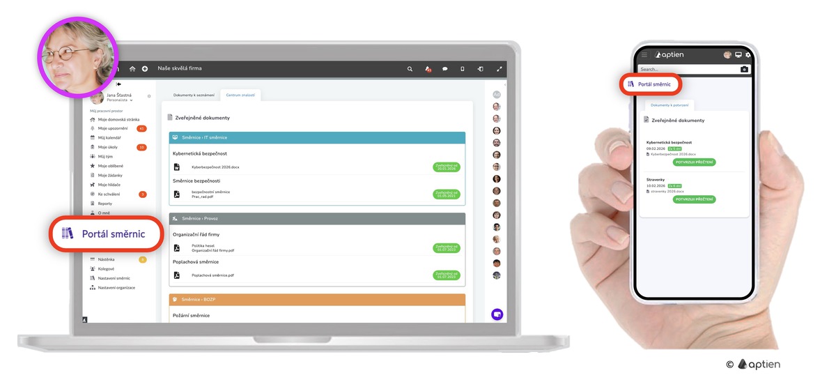 Portál směrnic - manažer