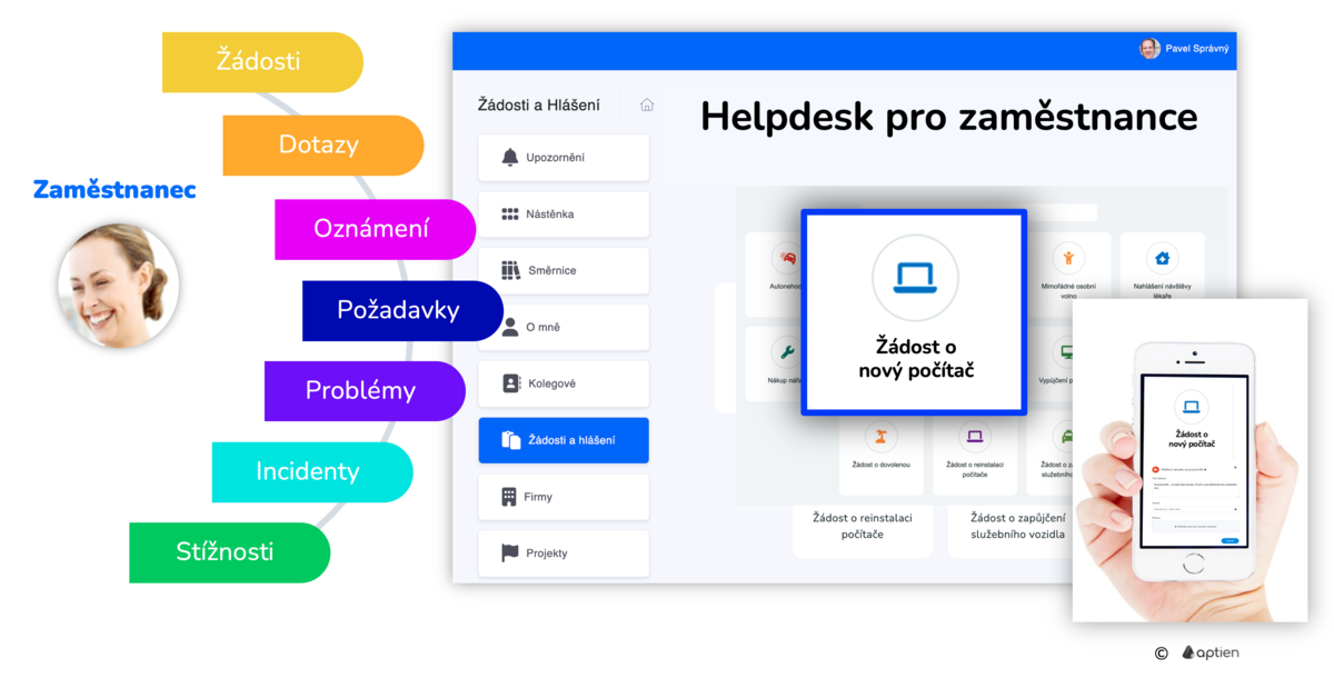 helpdesk pro zaměstnance