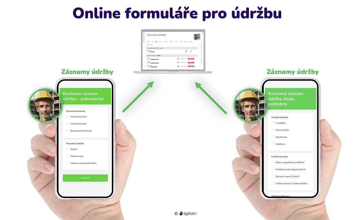 Šablona kontrolního seznamu údržby
