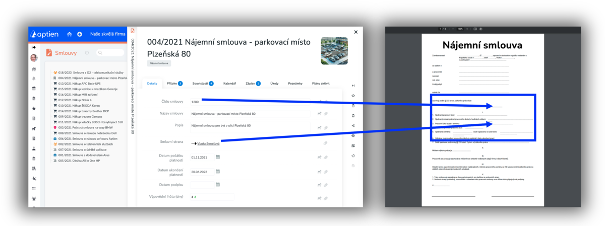 jak automaticky generovat smlouvu do pdf