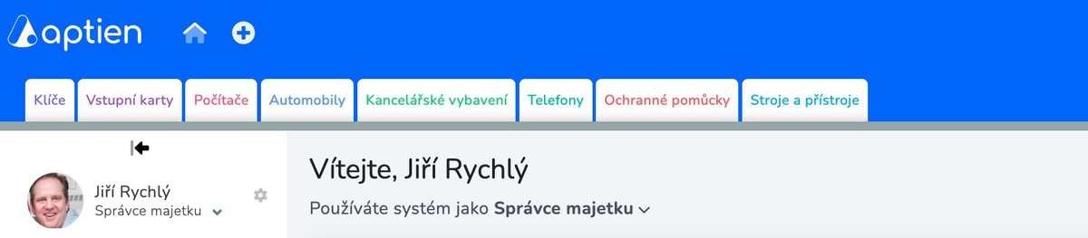 evidence pracovního vybavení ve firmě