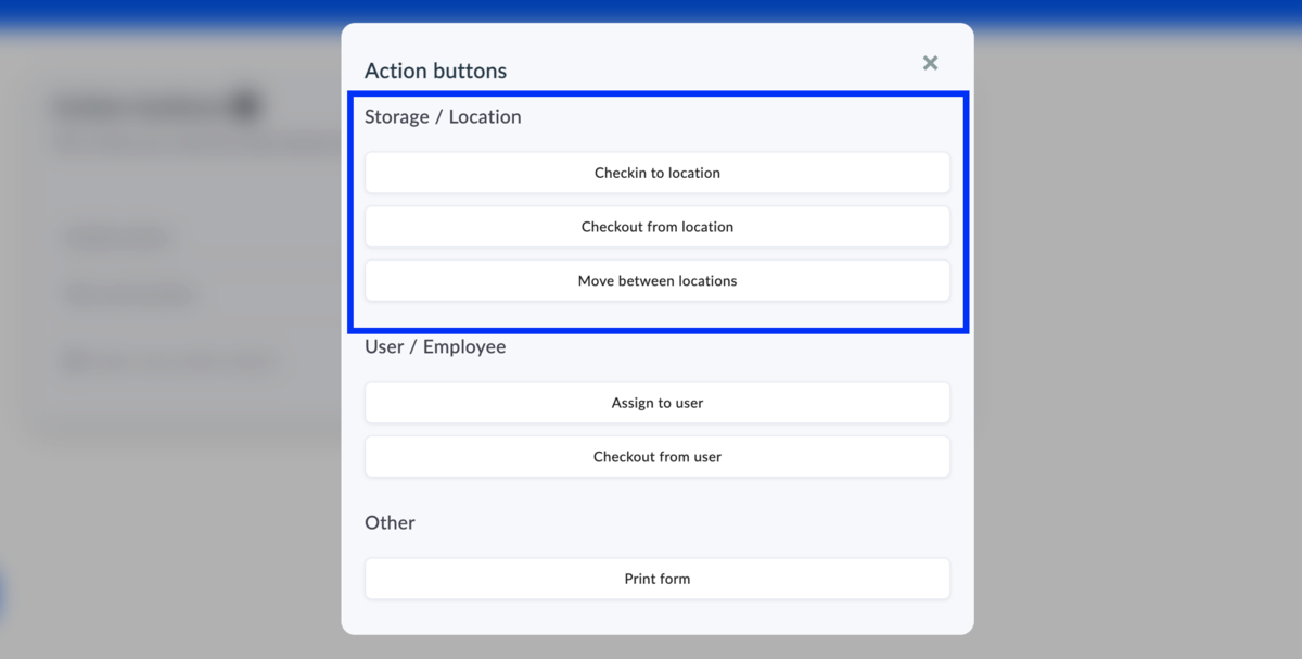 how to set up checkin-checkout from storages