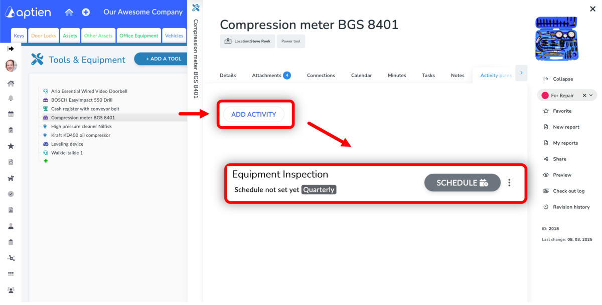 Creating a Review and Inspection Plan