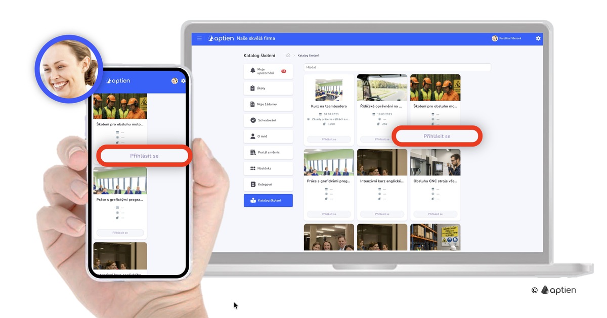 Jak se přihlásit na školení