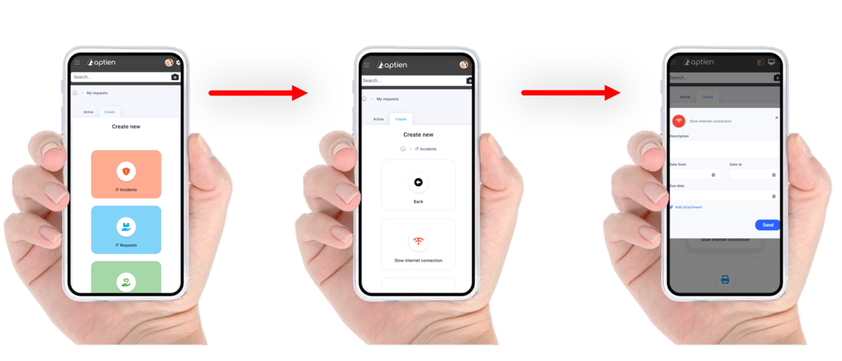 reporting defects at the workplace on the phone