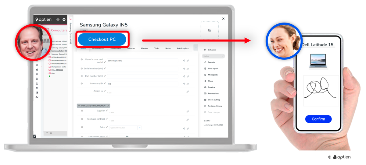 Open the Asset Assignment App on desktop
