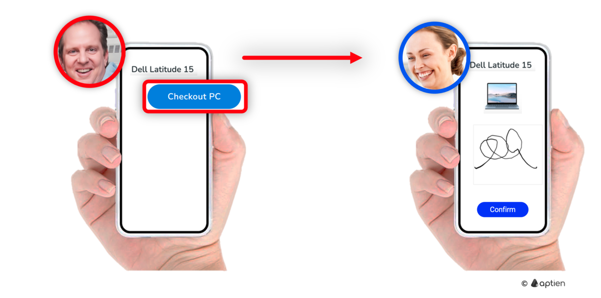 Open the Asset Assignment App on mobile phone