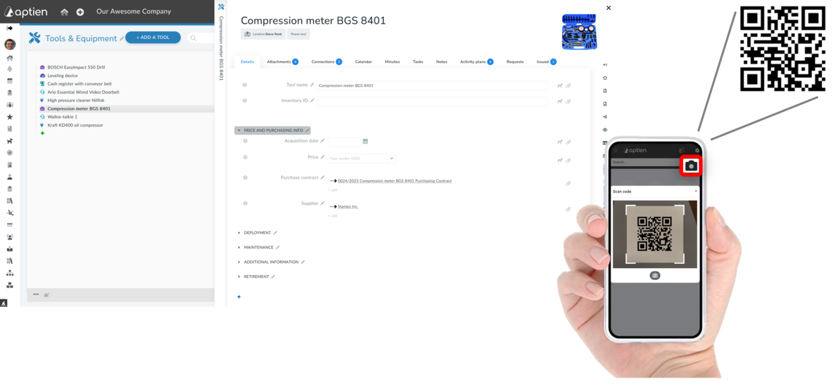 how to find your property by scanning a code