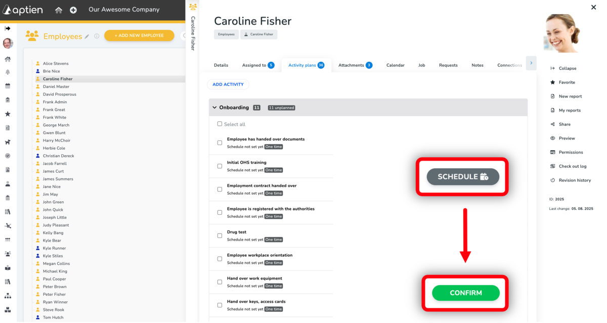 How To Schedule Onboarding of New Hire