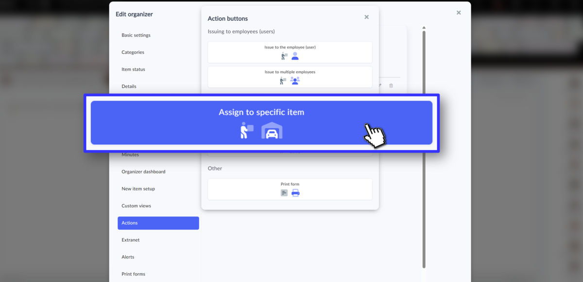 how to set up assingment to location