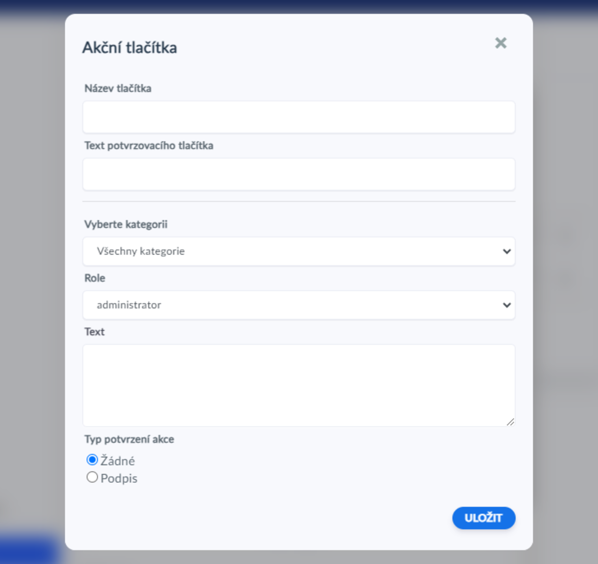 Detailní nastavení digitálního předání 