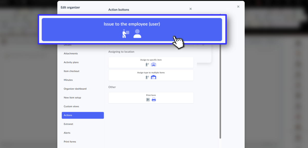 How to set up digital assignment of assets to employees