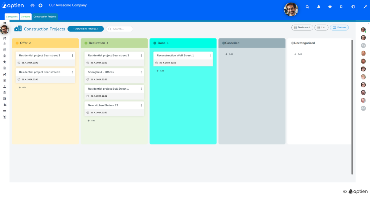 contructions projects  overview