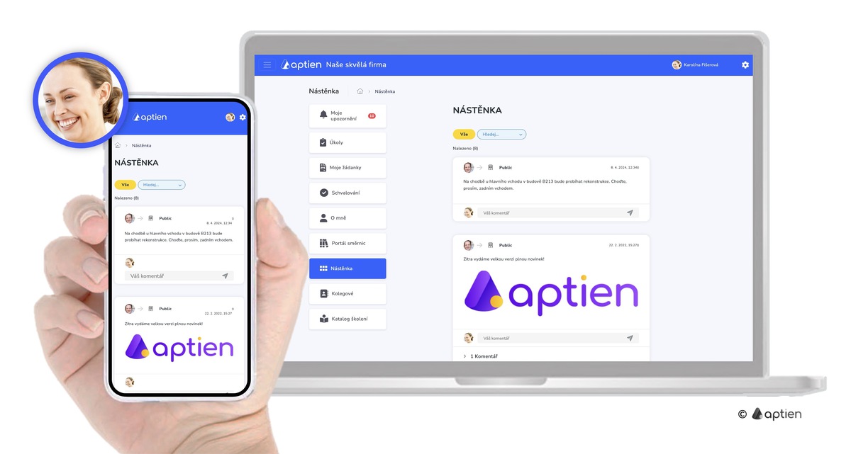 Nástěnka pro zaměstnance