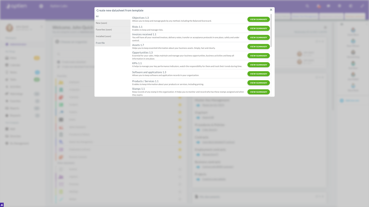 organizer templates