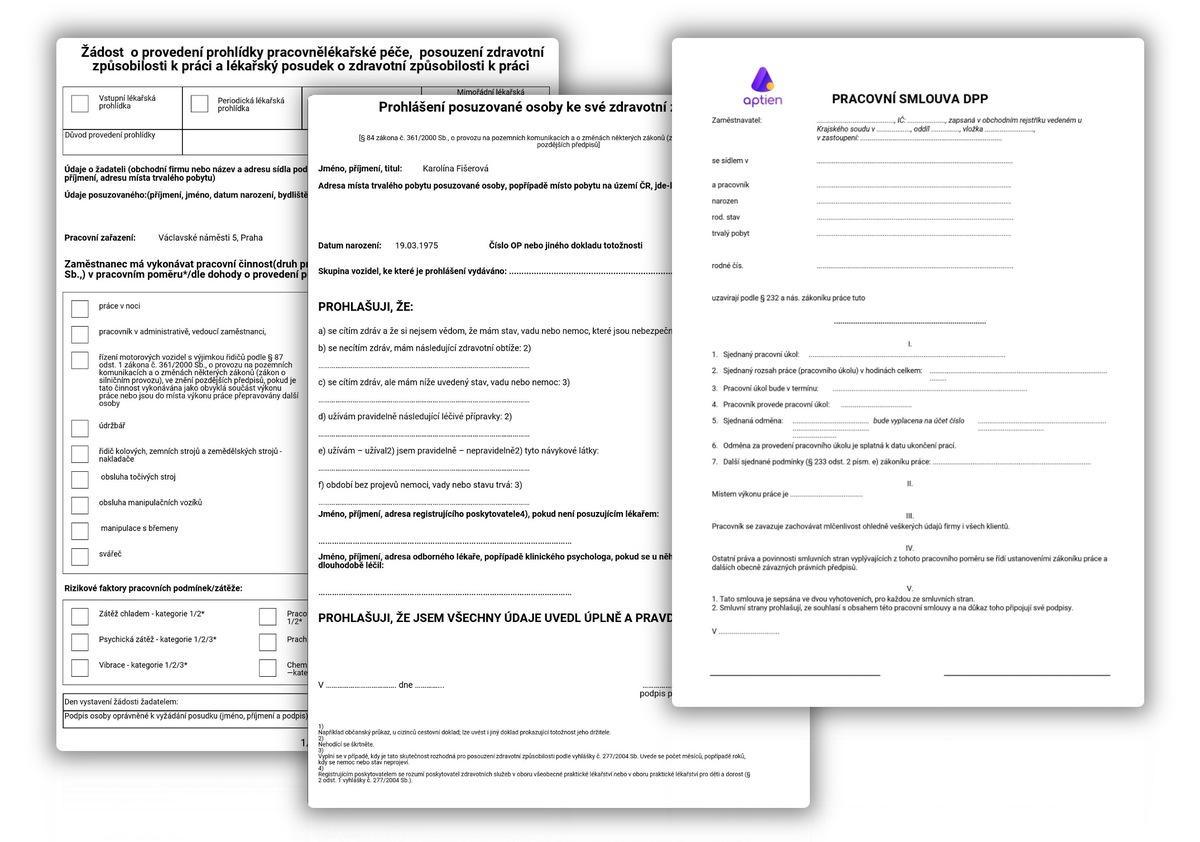 tiskový formulář jako ve wordu