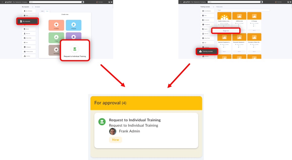 how to apply for training