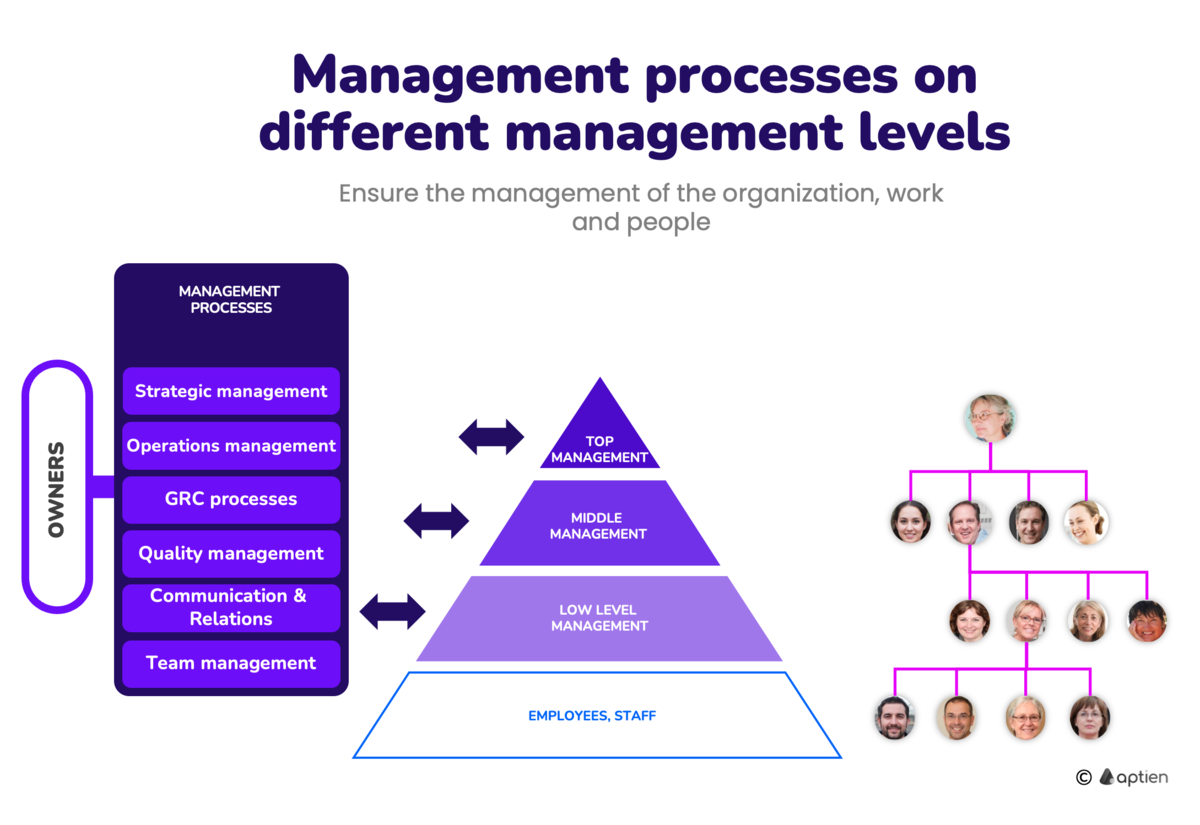management processes on different levels