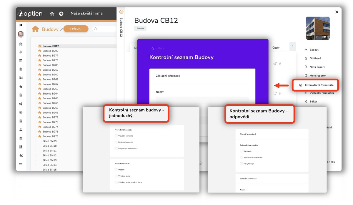 Kontrolní seznam revize budovy