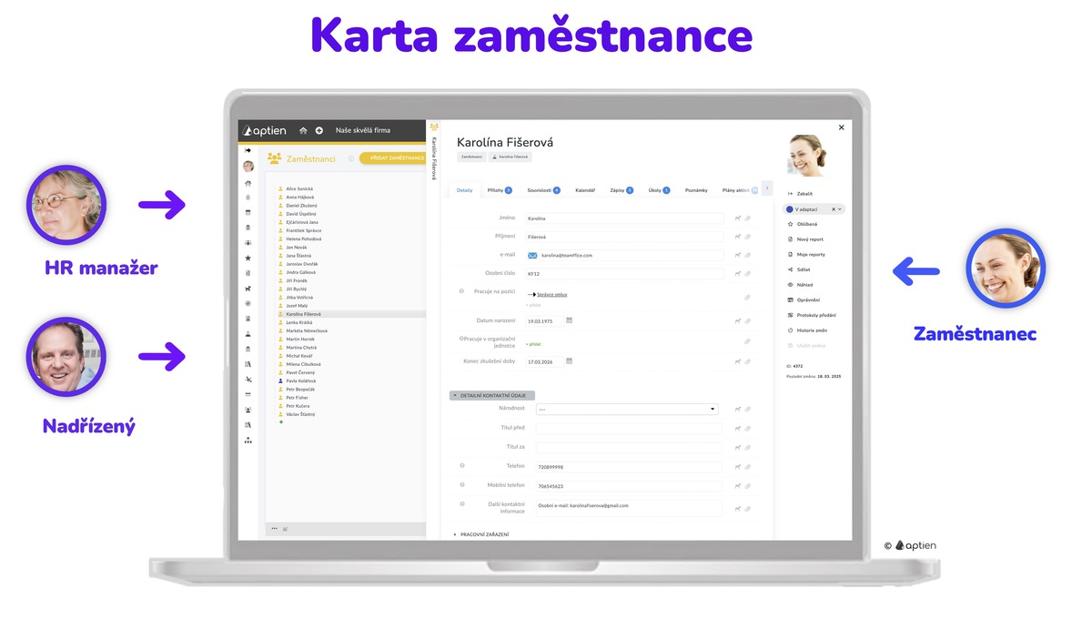 digitální karta zaměstnance z pohledu personalisty