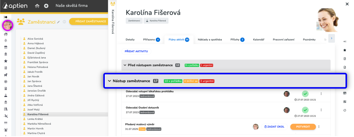 co je onboarding checklist