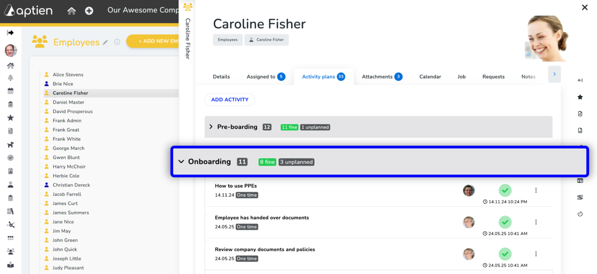 What is onboarding checklist
