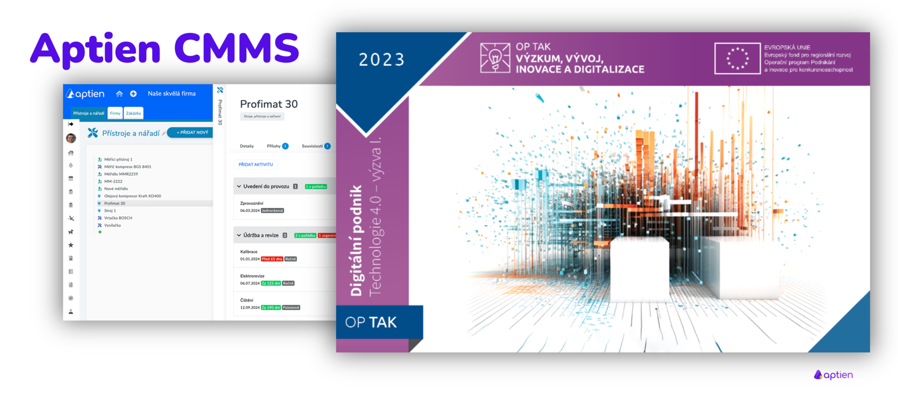 CMMS pro dotaci Digitální podnik - Technologie 4.0